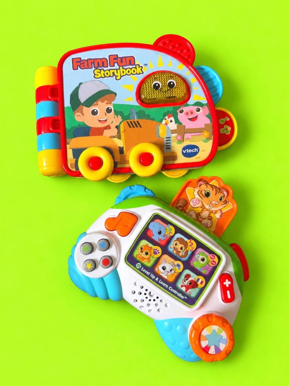 VTech Farm Fun Storybook + LeapFrog Learning Controller Toy Bundle